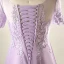 Modern / Fashion Purple Plus Size Graduation Dresses 2018 Tulle U-Neck Backless Beading Embroidered Evening Party Formal Dresses