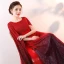 Luxury / Gorgeous Sparkly Bling Bling Burgundy Floor-Length / Long Evening Dresses  2018 A-Line / Princess With Cloak Beading Sequins Evening Party Prom Dresses