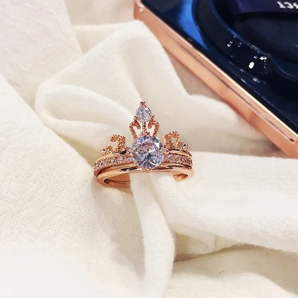 Luxury / Gorgeous Silver Rhinestone Pageant Wedding Rings 2019 Accessories