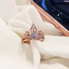 Luxury / Gorgeous Silver Rhinestone Pageant Wedding Rings 2019 Accessories