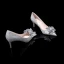 Glittrande Bling Bling Silver Damskor 2019 Läder Beading Blomma Glittriga / Glitter Paljetter Afton Högklackade Spetsiga Brudskor