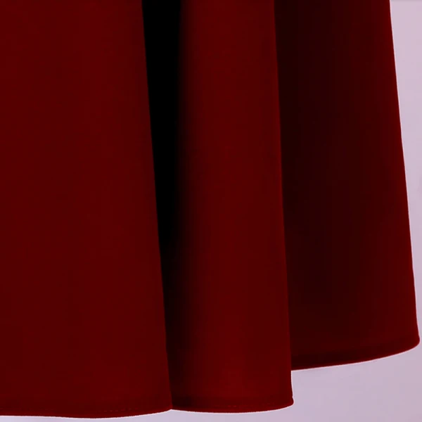 Classic Elegant Burgundy Homecoming Graduation Dresses 2020 A-Line / Princess Short Sleeve Handmade Off-The-Shoulder Short Summer Formal Dresses