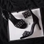 Modern / Fashion Black Casual Evening Party Leather Beading Rhinestone Womens Shoes 2018