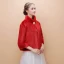 Rouge Hiver Col Haut Manches Longues Fausse Fourrure Promo Soirée Mariage Manteaux / vestes 2017