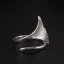 Simple Argenté Fait main Feuille Bague Argent sterling Travail Vacances Anneaux 2019 Accessorize