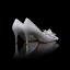 Glittrande Bling Bling Silver Damskor 2019 Läder Beading Blomma Glittriga / Glitter Paljetter Afton Högklackade Spetsiga Brudskor