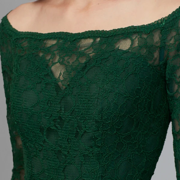 Modest / Simple Green Mother Of The Bride Dresses 2020 A-Line / Princess Floor-Length / Long Long Sleeve Zipper Up at Side Off-The-Shoulder Backless Embroidered Wedding Evening Party Wedding Party Dresses