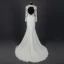 Classic Elegant Ivory Court Train Wedding 2018 Trumpet / Mermaid Long Sleeve Charmeuse U-Neck Lace-up Appliques Backless Pierced Wedding Dresses