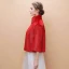 Rouge Hiver Col Haut Manches Longues Fausse Fourrure Promo Soirée Mariage Manteaux / vestes 2017