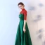 Chinese style 2017 Evening Dresses  Green Scoop Neck 1/2 Sleeves Embroidered Evening Party Formal Dresses