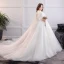 Modern / Fashion White Plus Size Ball Gown Wedding Dresses 2019 Lace Tulle Appliques Backless Beading Sequins Strapless Chapel Train Wedding