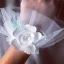 Flower Fairy White Bridal Gloves 2020 Appliques Flower Tulle Prom Wedding Accessories