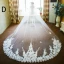 Unique Blanche Mariage 2017 Appliques Tulle Voile De Mariée