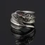 Étourdissant Argenté Plumes Fait main Bague Foi Argent sterling Club de carnaval Anneaux 2019 Accessorize