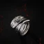 Étourdissant Argenté Plumes Fait main Bague Foi Argent sterling Club de carnaval Anneaux 2019 Accessorize