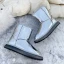 Amazing / Unique Silver Snow Boots 2020 Woolen Patent Leather Casual Outdoor / Garden Winter Flat Round Toe Womens Boots