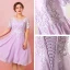 Modern / Fashion Purple Plus Size Graduation Dresses 2018 Tulle U-Neck Backless Beading Embroidered Evening Party Formal Dresses