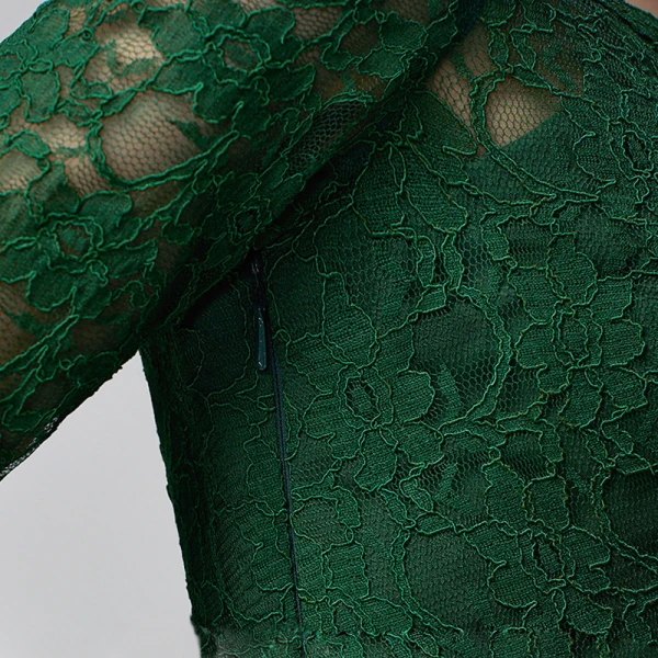 Modest / Simple Green Mother Of The Bride Dresses 2020 A-Line / Princess Floor-Length / Long Long Sleeve Zipper Up at Side Off-The-Shoulder Backless Embroidered Wedding Evening Party Wedding Party Dresses
