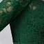 Modest / Simple Green Mother Of The Bride Dresses 2020 A-Line / Princess Floor-Length / Long Long Sleeve Zipper Up at Side Off-The-Shoulder Backless Embroidered Wedding Evening Party Wedding Party Dresses