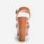 Sexy Summer Brown Street Wear Womens Sandals 2022 12 cm Thick Heels Waterproof Open / Peep Toe Ankle Strap Sandals High Heels