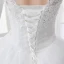 Classic Church Wedding Dresses 2017 White Ball Gown Floor-Length / Long V-Neck Sleeveless Backless Lace Beading Sequins Appliques