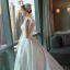 Classic Wedding Dresses 2017 Cathedral Train White Ball Gown Scoop Neck Short Sleeve Backless Pearl Sequins Lace Appliques