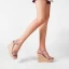 Modest / Simple Brown Street Wear Beach Womens Sandals 2022 Ankle Strap Waterproof 11 cm Wedges Open / Peep Toe Sandals High Heels