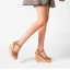 Modest / Simple Brown Street Wear Beach Womens Sandals 2022 Ankle Strap Waterproof 11 cm Wedges Open / Peep Toe Sandals High Heels