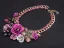 Exaggerated Lilac Crystal Flower Braid Necklaces Accessories Prom Necklace 2023