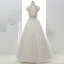 2 Piece Hall Wedding Dresses 2017 White A-Line / Princess Floor-Length / Long High Neck Sleeveless Backless Beading
