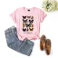 Fashion Street Wear Khaki Summer Loose Butterfly Printing Cotton T-Shirts 2021 Scoop Neck Short Sleeve Women's Tops T-shirt