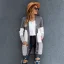 Tomber Hiver Vêtement de rue Gris Tricot Ample Manteaux & Vestes 2021 Manches Longues Femme Hauts
