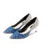 Sparkly Silver Evening Party Pumps 2019 Leather Sequins 6 cm Stiletto Heels Pointed Toe Pumps