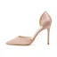 Simple Nues Vêtement de rue Chaussures Femmes 2020 Satin 10 cm Talons Aiguilles À Bout Pointu Talons