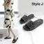 Abordable Rougissant Rose Désinvolte Plage Pantoufle & Tongs 2020 Fleur Perle Paillettes Peep Toes / Bout Ouvert Plate Chaussures Femmes