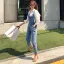 Sexy Silver Street Wear Womens Sandals 2020 Ankle Strap 10 cm Stiletto Heels Open / Peep Toe Sandals