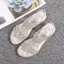 Bohemen Zilveren Zomer Straatkleding Rhinestone Pantoffel & Slippers 2020 Peep Toe Platte Damesschoenen