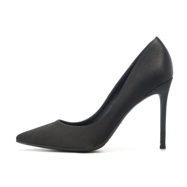 Modest / Simple Red Office OL Satin Pumps 2020 10 cm Stiletto Heels Pointed Toe Pumps