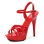 Chic / Belle Noire Club de carnaval Sandales Femme 2020 Bride Cheville 13 cm Talons Aiguilles Peep Toes / Bout Ouvert À Bout Pointu Sandales