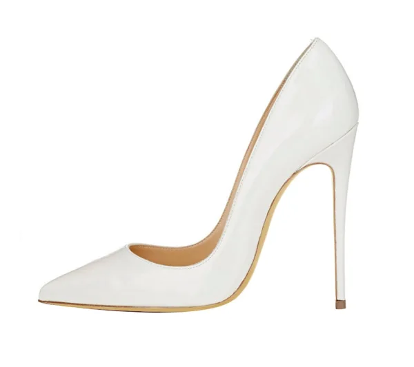 Mooie / Prachtige Bordeaux Kantoor OL Pumps 2020 Lakleer 12 cm Naaldhakken / Stiletto Spitse Neus Pumps