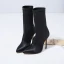 Mode Winter Schwarz Strassenmode Stiefel Damen 2020 11 cm Stilettos Spitzschuh Stiefel