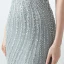 Scintillantes Gris Robe De Soirée 2018 Trompette / Sirène Fait main Perlage Cristal Perle Faux Diamant Paillettes Encolure Dégagée Sans Manches Train De Balayage Robe De Ceremonie