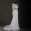 Amazing / Unique Ivory Court Train Wedding 2018 Trumpet / Mermaid Charmeuse Lace-up Appliques Backless Beading Pierced Sequins Wedding Dresses
