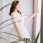 Modest / Simple White Ball Gown Plus Size Wedding Dresses 2019 Lace Appliques Backless Embroidered Strapless Chapel Train Wedding