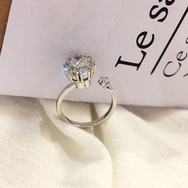 Luxe Argenté Faux Diamant Métal Bague Concours de beauté Anneaux 2019 Accessorize