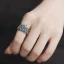 Vintage Silver Handgjort Grafisk Tro Ringa Saterling Silver Karnevalsklubb Ringar 2019 Tillbehör