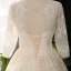 Luxury / Gorgeous Champagne Ball Gown Wedding Dresses 2021 Crossed Straps U-Neck Long Sleeve Lace Tulle Appliques Backless Beading Pearl Sequins Cathedral Train Wedding