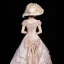 Vintage / Retro Medieval Blushing Pink Ball Gown Prom Dresses 2021 U-Neck 3D Lace Embroidered Printing Short Sleeve Prom Chapel Train Formal Dresses