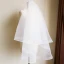 Classic 2017 1 m White Appliques Tulle Wedding Veils