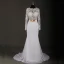 Amazing / Unique Ivory Court Train Wedding 2018 Trumpet / Mermaid Charmeuse Lace-up Appliques Backless Beading Pierced Sequins Wedding Dresses